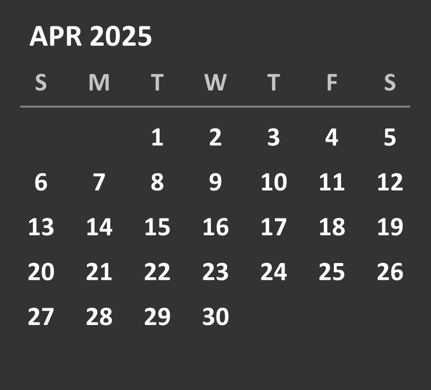 Apr 2025